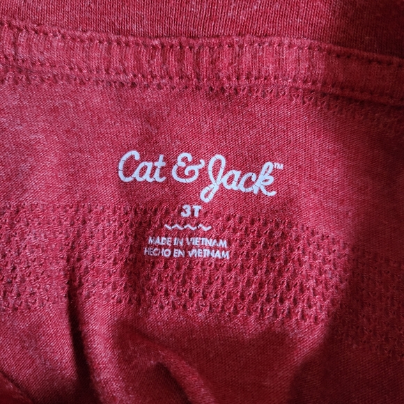 Cat & Jack 3T Long Sleeve Shirt and Top Red Blue - Picture 3 of 5